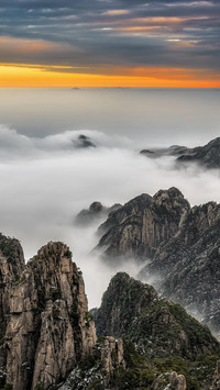 登黄山，天下无山