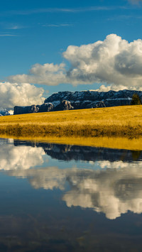 Water and sky blend on Hughes Plateau