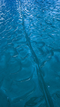 Frozen lake surface