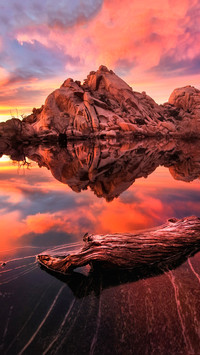 Barker dam afterglow