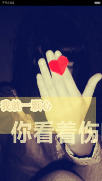 我就一颗心