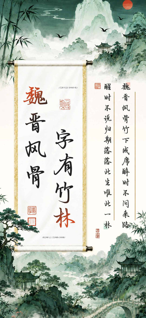 魏晋风骨字有竹林 preview