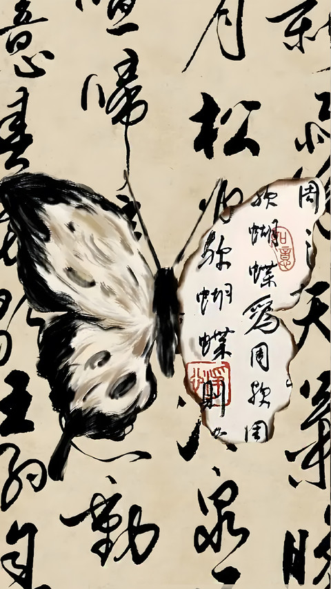 古风蝴蝶壁纸-锐景创意 preview