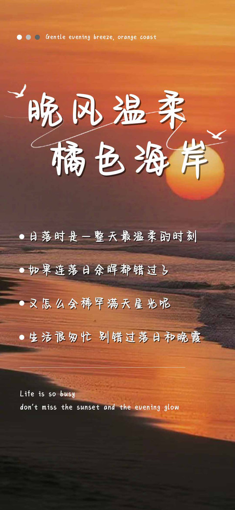 晚风温柔橘色海岸 preview