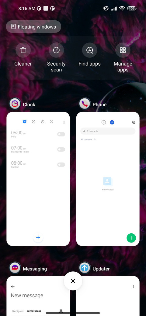 Abstract pure miui theme