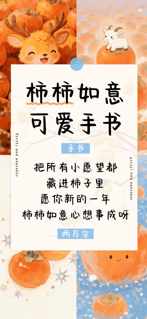 柿柿如意可爱手书 preview