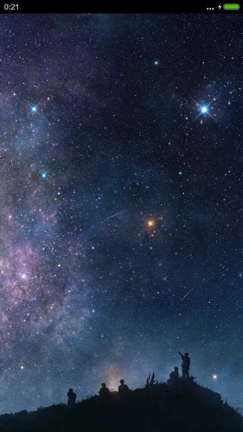 好评抽红包，充电特效，山顶夜色 preview