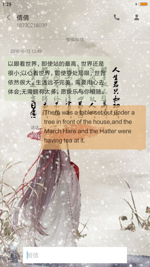 人生若只如初见 miui theme