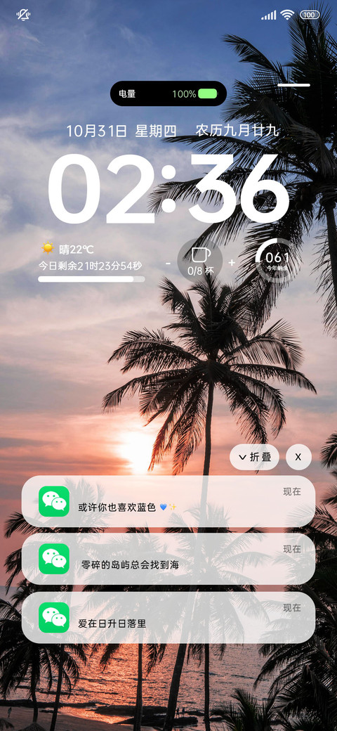 简约椰林 橘色日落 preview