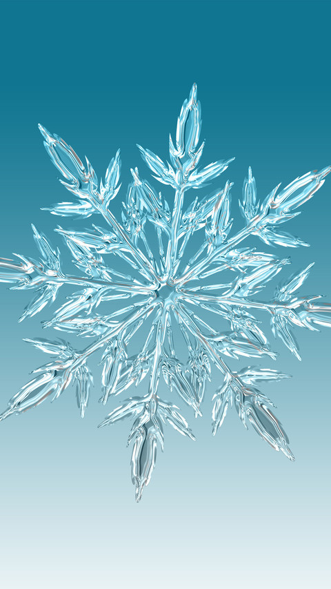 Closeup of snowflakes preview