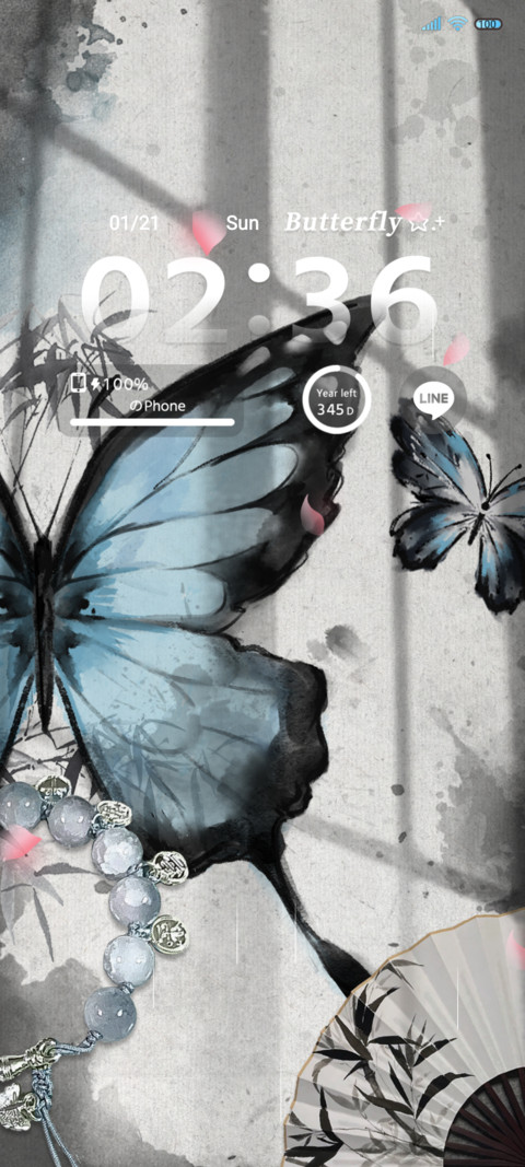 Ink wash Butterfly preview