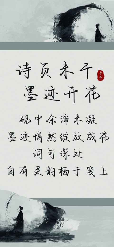 诗页未干墨迹开花 preview