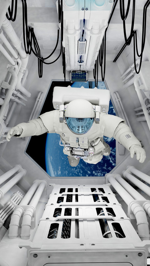 Black technology on the space station preview