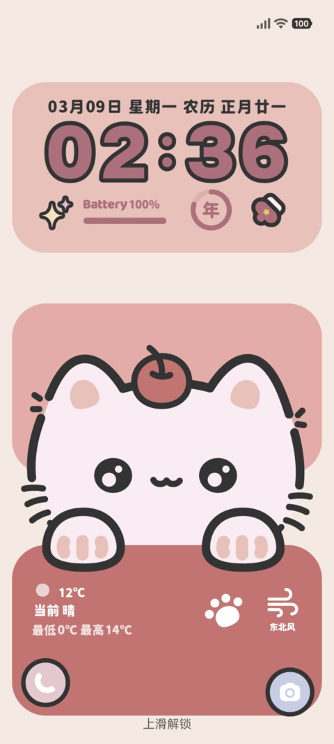 粗描边 小白猫 preview