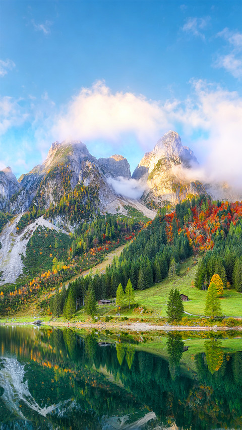 Gosha lake in early autumn preview