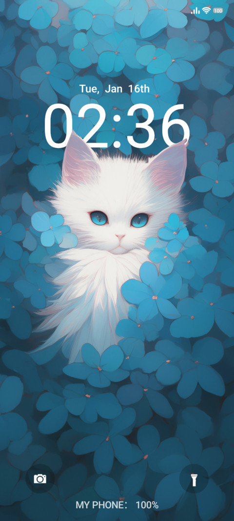 white cat preview