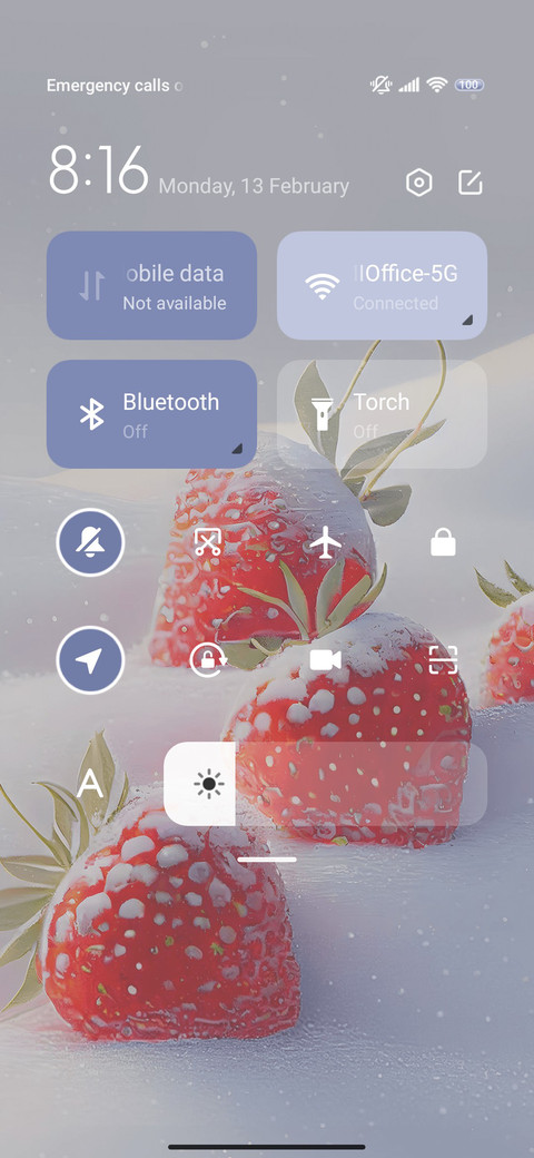 Snow Strawberry miui theme