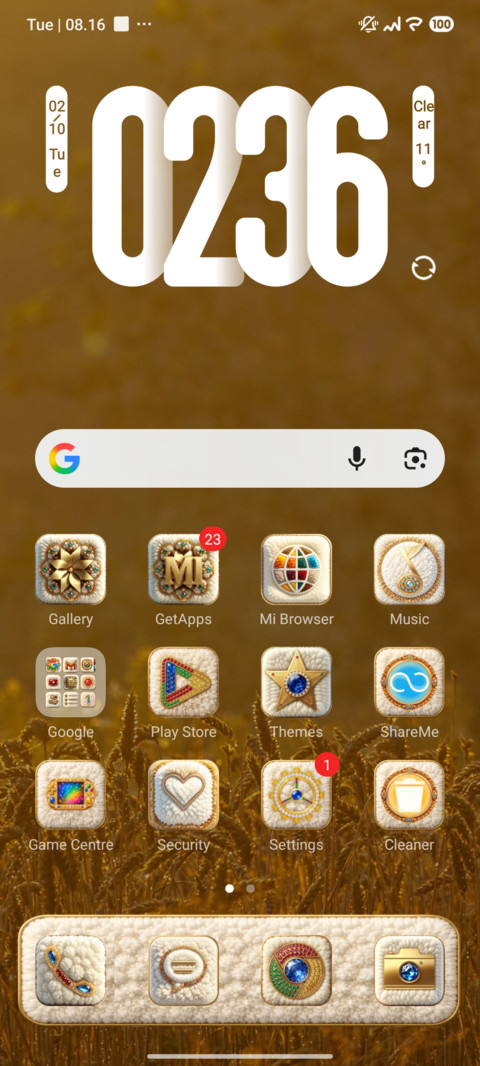 OX GOLD MIUI Customization