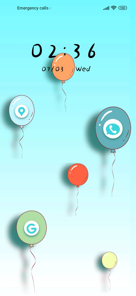 Colorful balloons preview