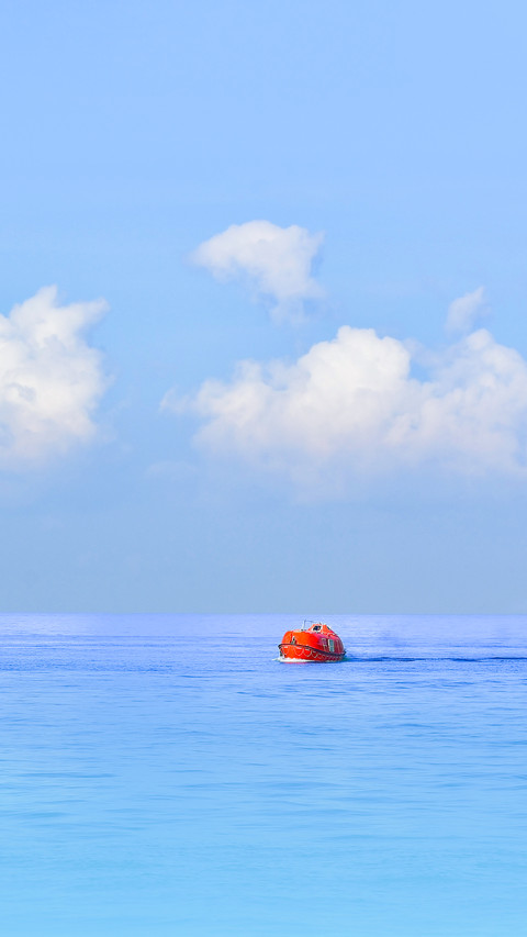 Lifeboat or rescue boat Testing quality checking and Sea preview