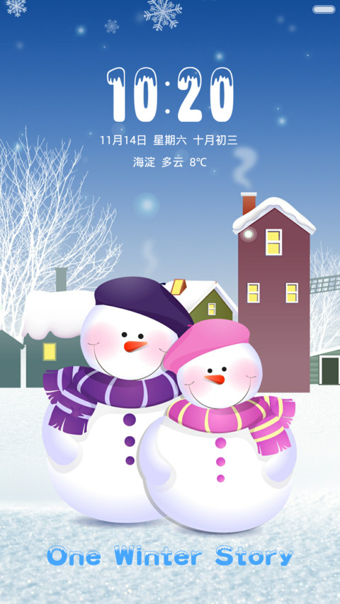 冬·故事（会下雪的主题+三锁屏+音乐锁屏+动态锁屏动态桌面） preview