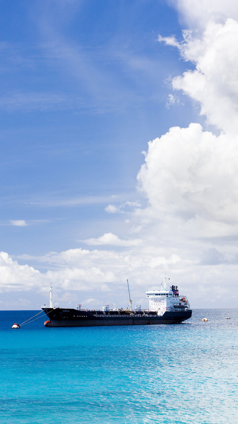Ship on Caribbean Sea, Barbados preview
