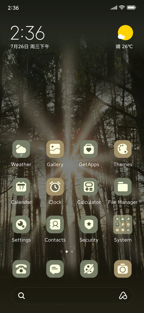Natural forest preview