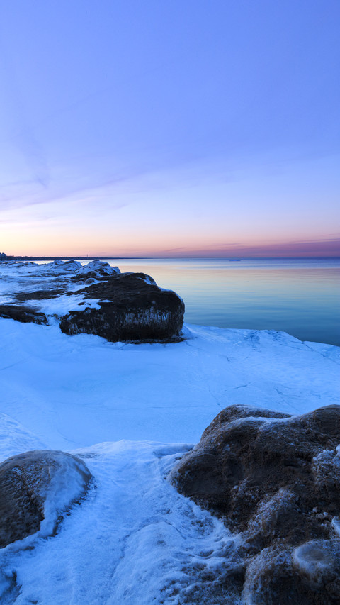 Evanston shoreline at sunset preview