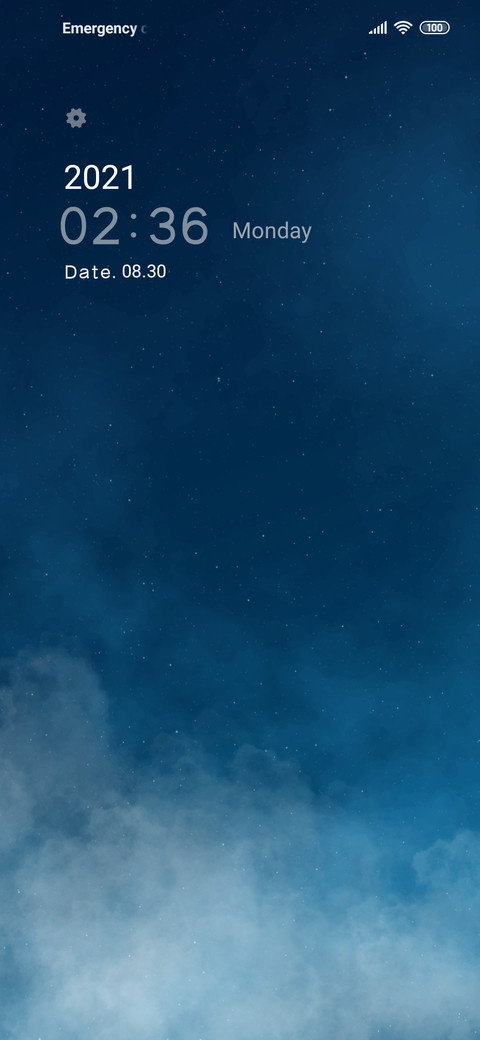 Blue starry sky preview