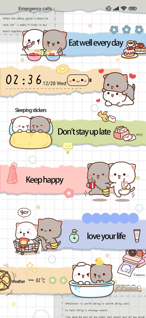 Sticker Peach cat preview