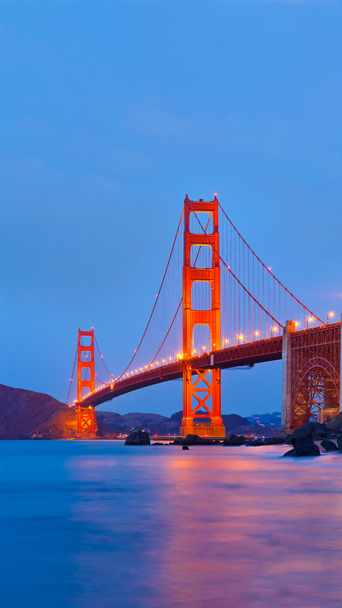 Golden Gate Bridge after Sunset, San Francisco preview