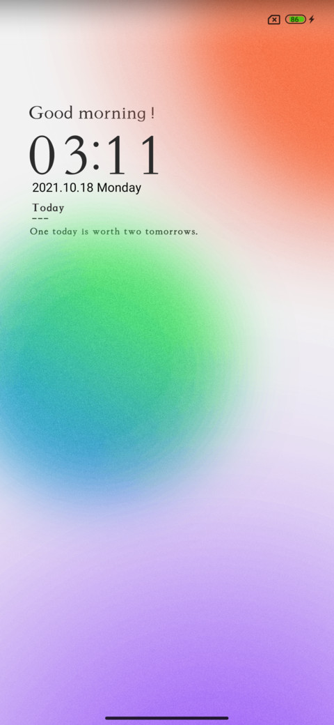 Between colorful preview
