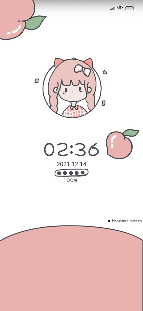 Cute peach girl preview