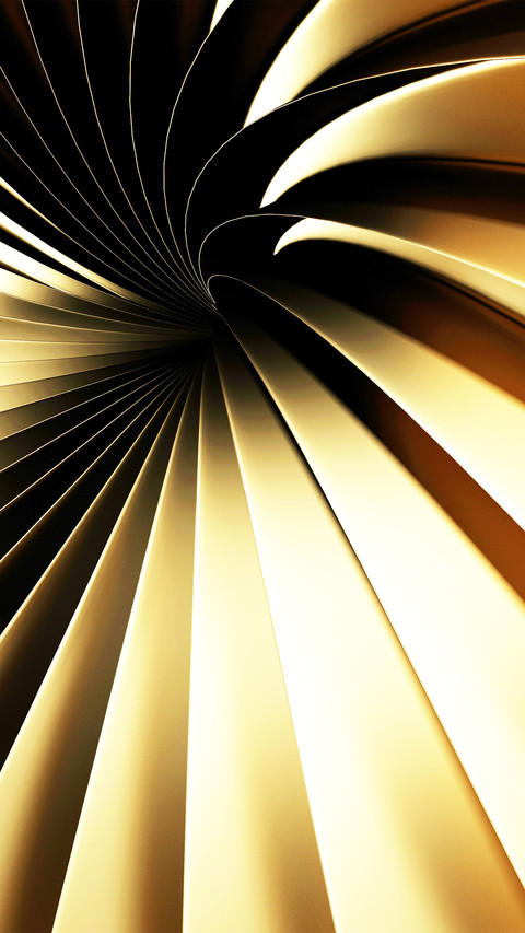 A golden luster with curved stripes preview