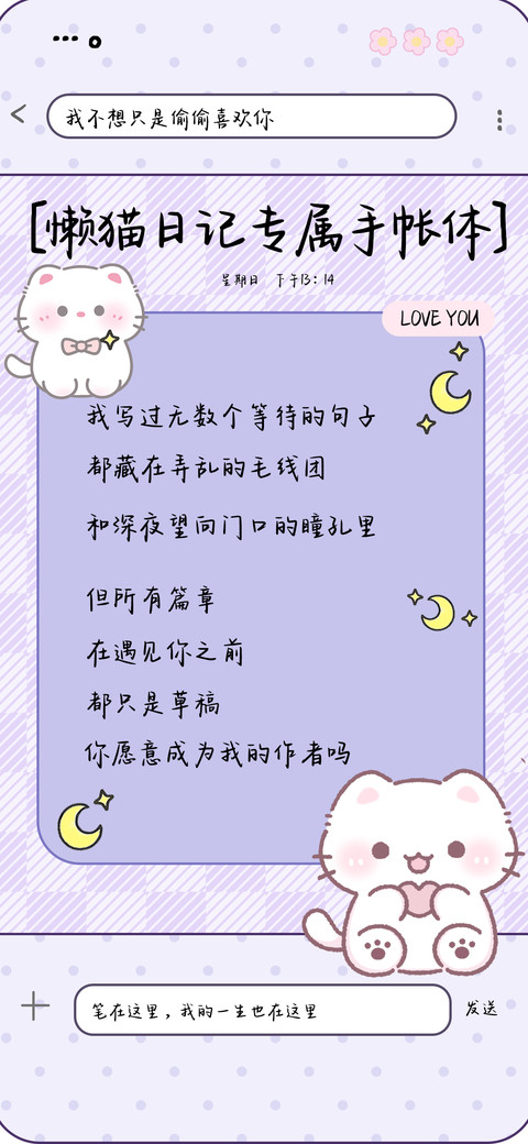 懒猫日记专属手帐体 preview