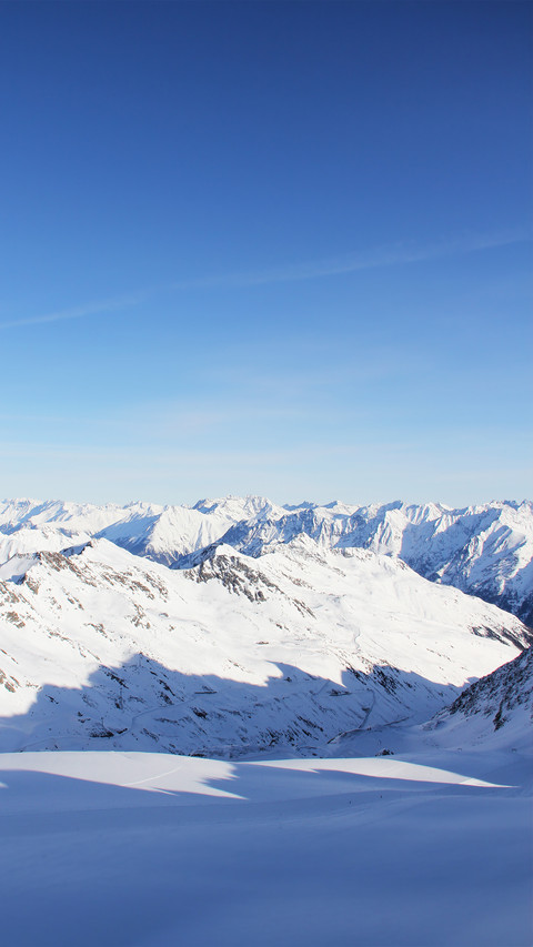 Overlooking the snow-capped mountains preview