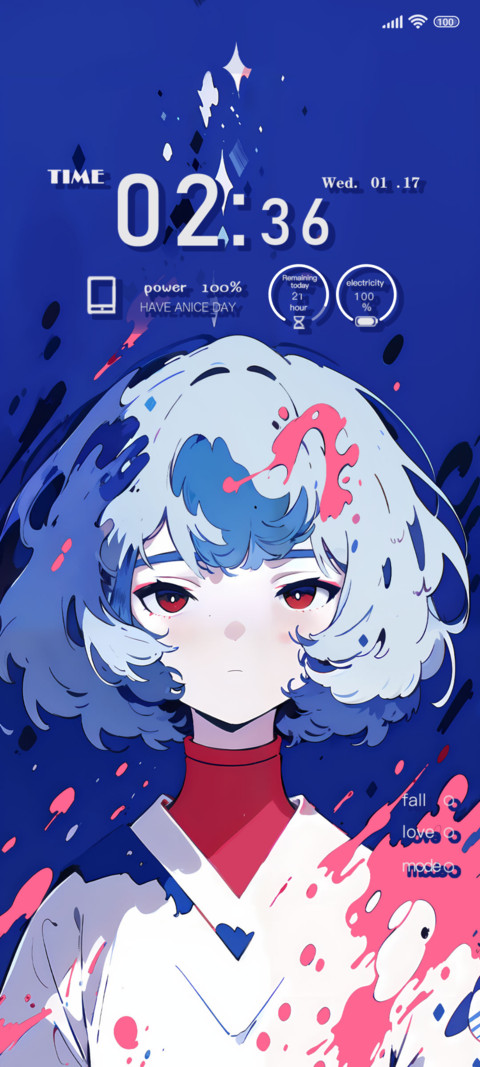 Splashing of paint preview