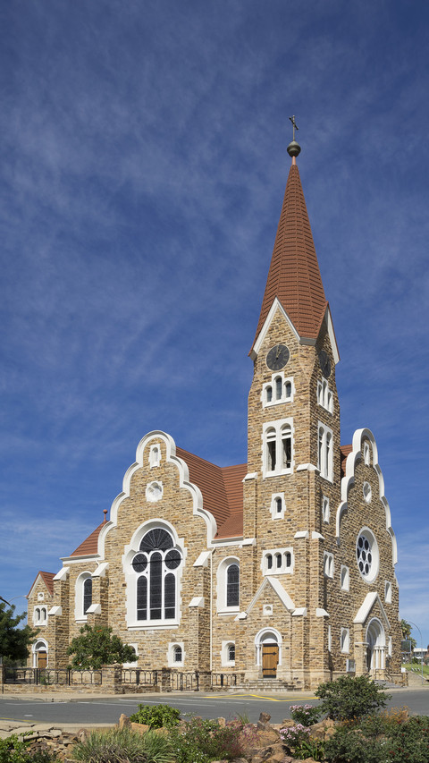 Gothic  stone church in namibia preview