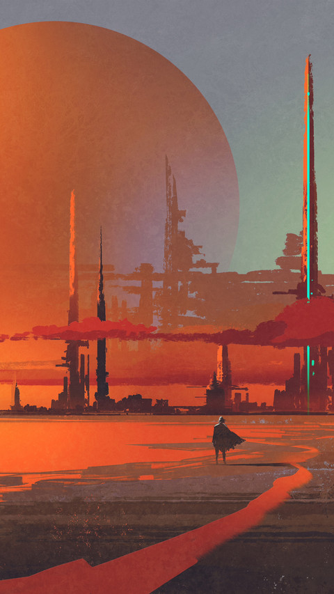 Sci-fi contruction in the desert preview