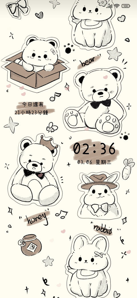 小熊贴纸 preview