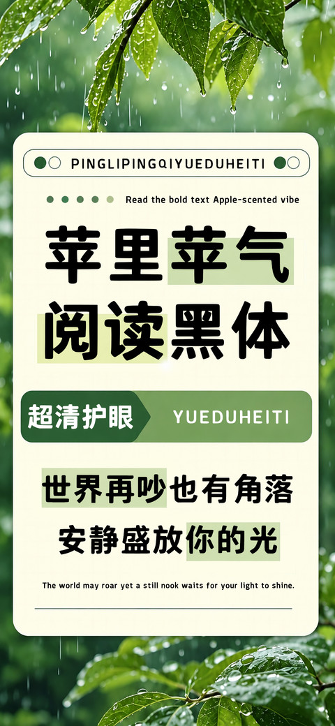 苹里苹气阅读黑体 preview