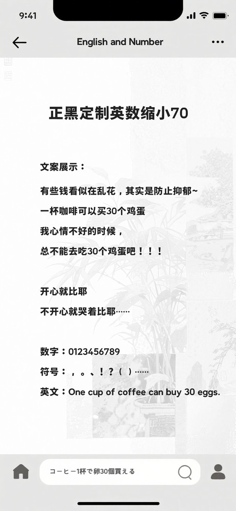 正黑定制英数缩小70 preview