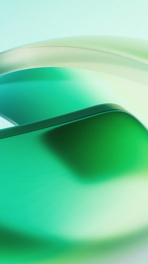 Green curved glass preview