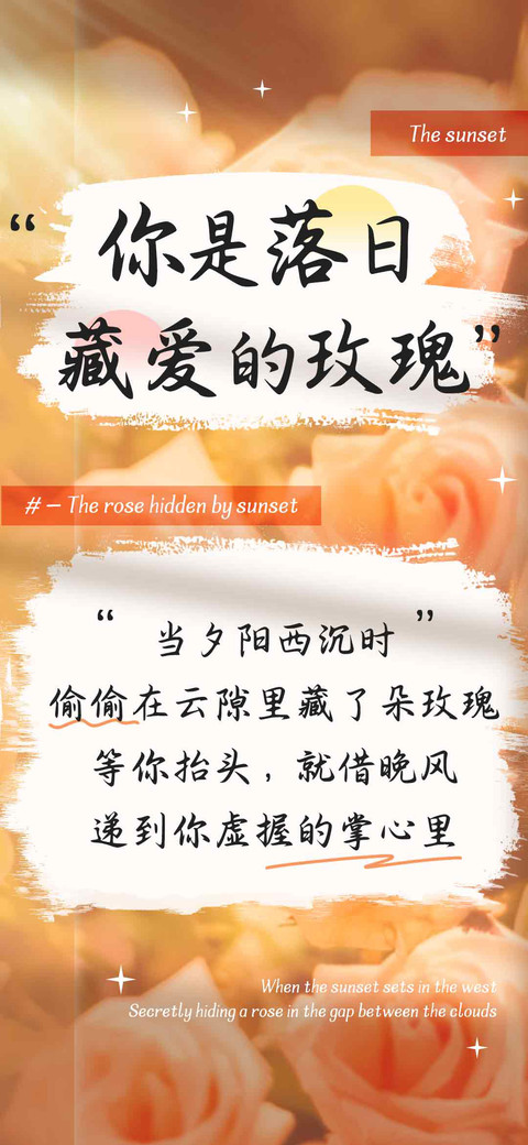 你是落日藏爱的玫瑰 preview