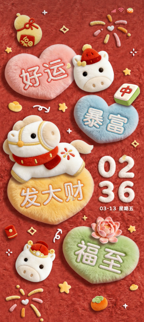毛绒新年马上发大财 preview
