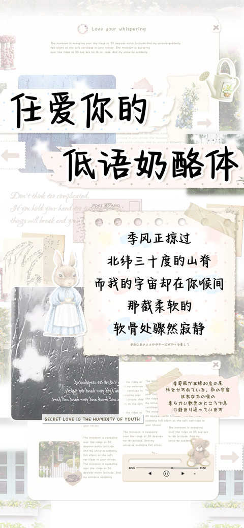 任爱你的低语奶酪体 preview