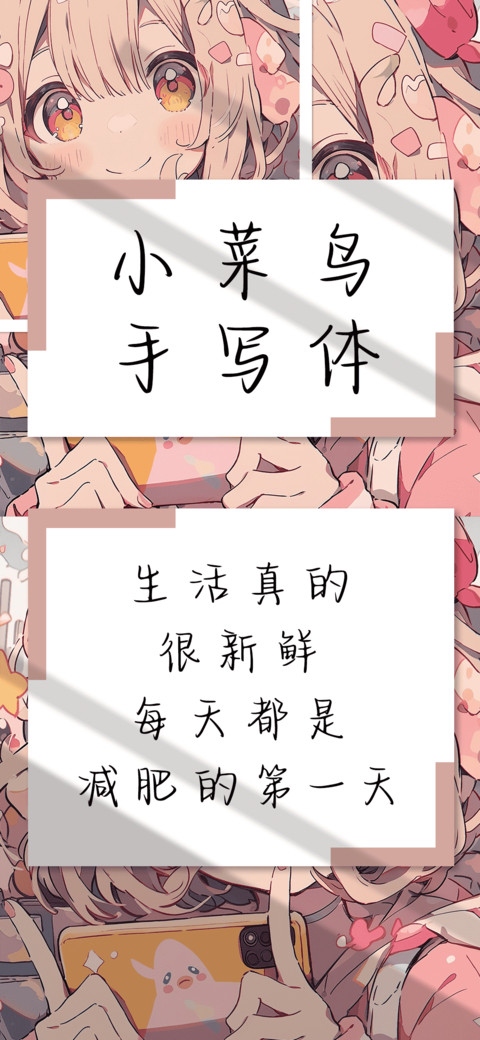小菜鸟手写体 preview