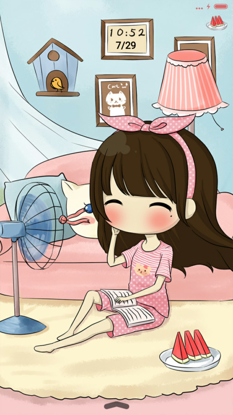  萌星球 小希的休闲夏日（多锁屏） preview