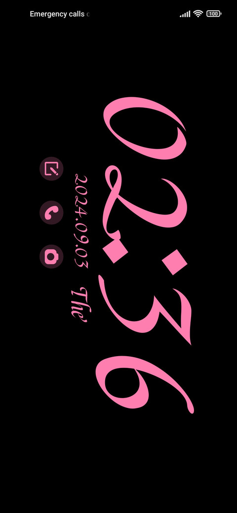 Black Pink Clock preview