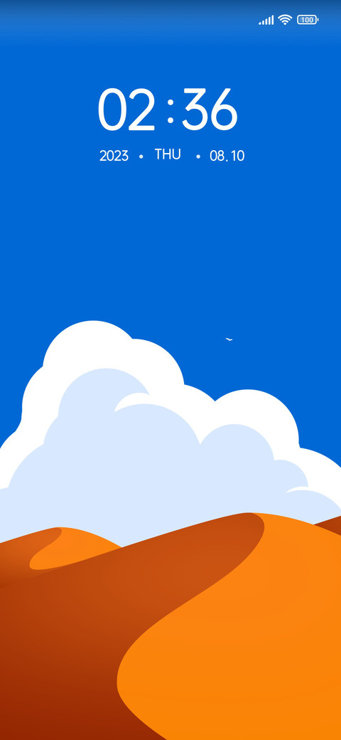 Blue sky desert preview